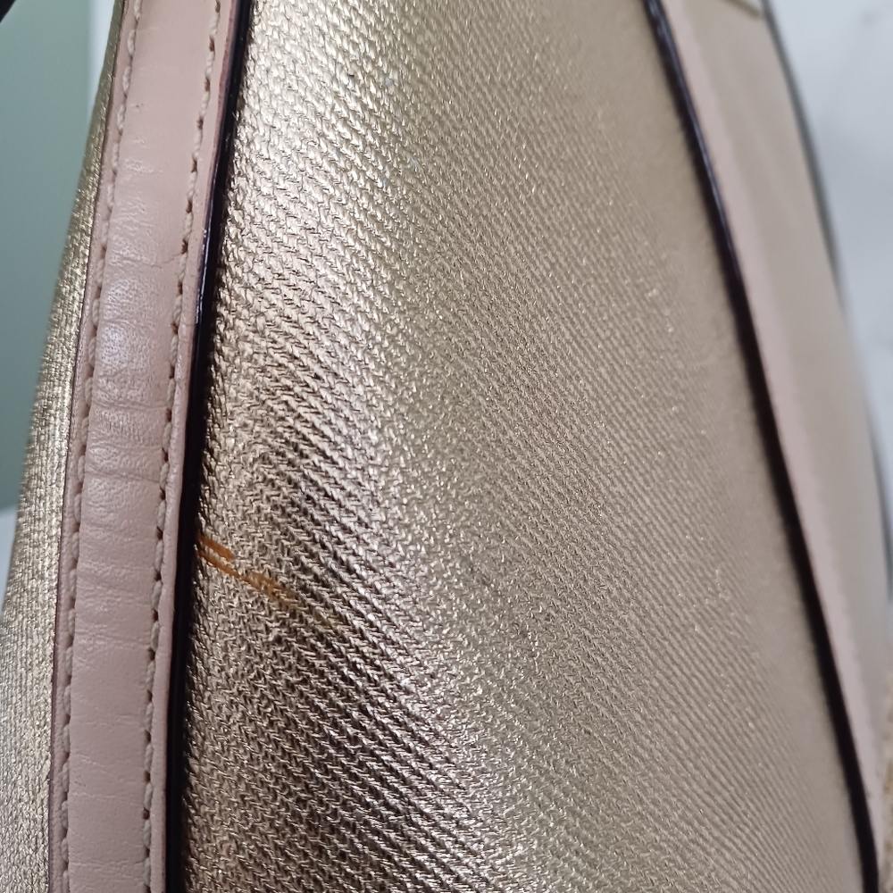 Kate Spade Gold Capri Espadrille Maise Mixedmedia Satchel - Picture 12 of 16